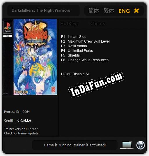 Trainer for Darkstalkers: The Night Warriors [v1.0.2]