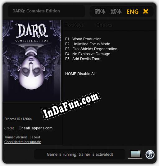 DARQ: Complete Edition: Cheats, Trainer +5 [CheatHappens.com]