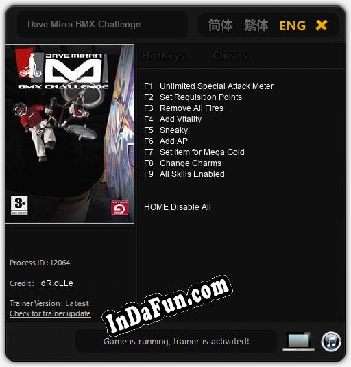 Trainer for Dave Mirra BMX Challenge [v1.0.5]
