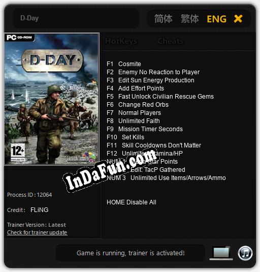 D-Day: TRAINER AND CHEATS (V1.0.1)