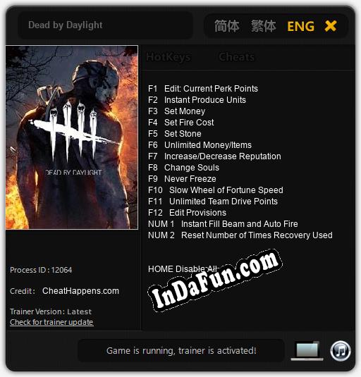 Trainer for Dead by Daylight [v1.0.2]