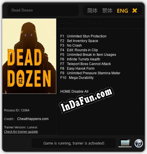 Dead Dozen: TRAINER AND CHEATS (V1.0.99)