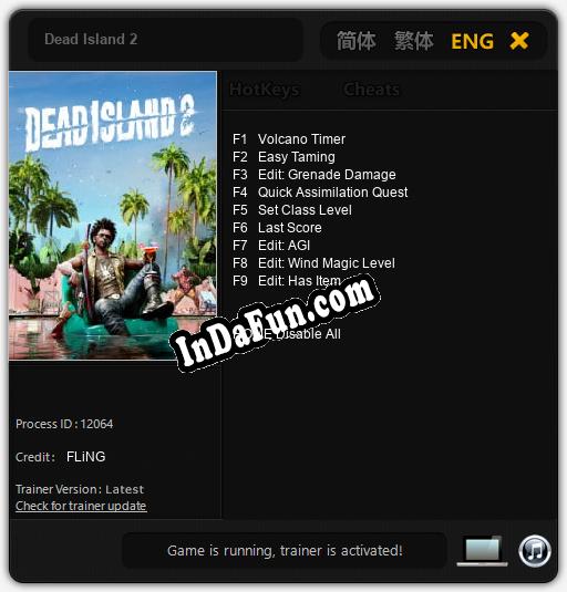 Dead Island 2: Trainer +9 [v1.1]