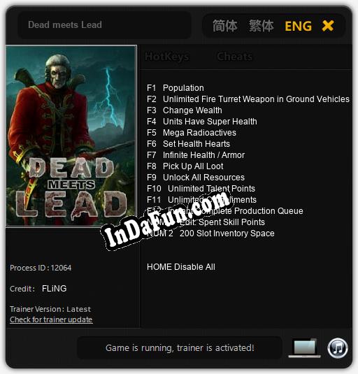 Dead meets Lead: TRAINER AND CHEATS (V1.0.77)