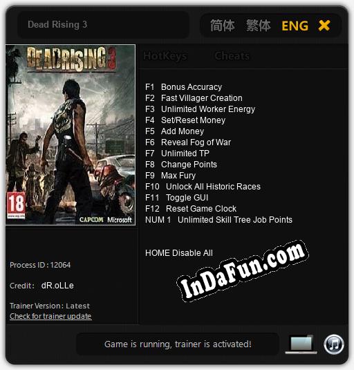 Dead Rising 3: Trainer +13 [v1.5]