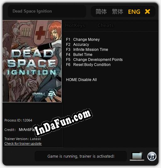 Trainer for Dead Space Ignition [v1.0.4]