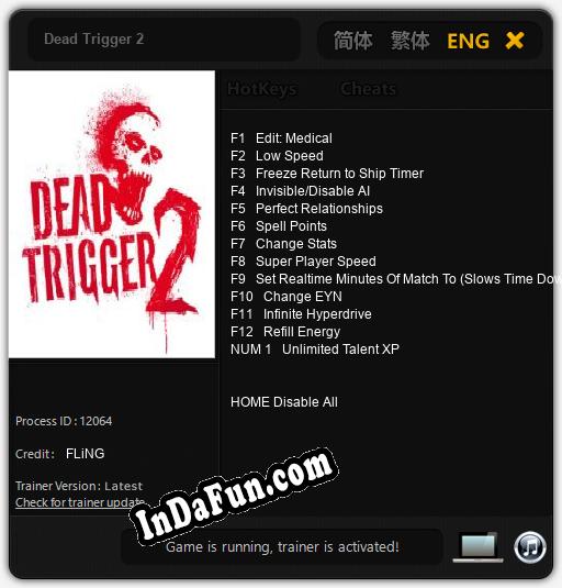 Dead Trigger 2: Cheats, Trainer +13 [FLiNG]