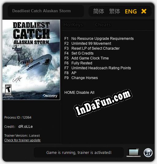 Deadliest Catch Alaskan Storm: Trainer +9 [v1.7]