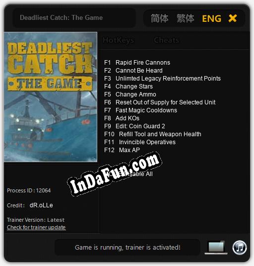 Deadliest Catch: The Game: Cheats, Trainer +12 [dR.oLLe]