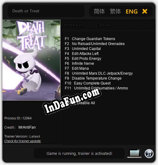 Death or Treat: TRAINER AND CHEATS (V1.0.54)