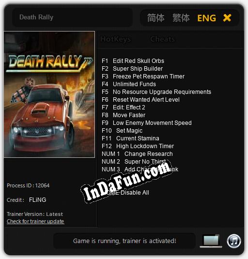 Death Rally: Trainer +15 [v1.4]