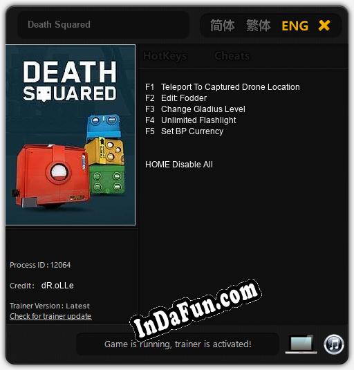 Death Squared: Trainer +5 [v1.2]