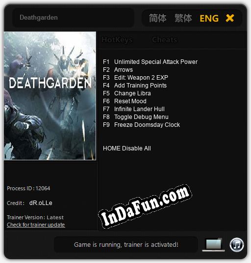 Deathgarden: Cheats, Trainer +9 [dR.oLLe]