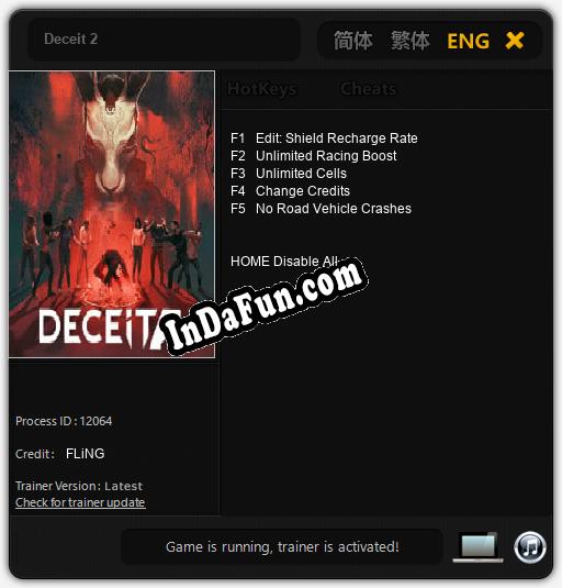 Deceit 2: TRAINER AND CHEATS (V1.0.43)