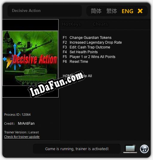 Trainer for Decisive Action [v1.0.5]