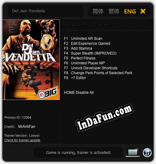 Def Jam Vendetta: Cheats, Trainer +9 [MrAntiFan]