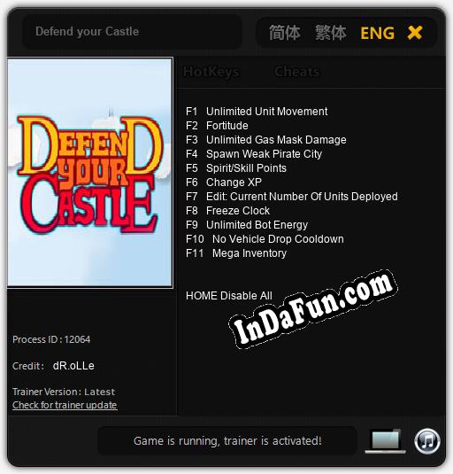 Defend your Castle: Cheats, Trainer +11 [dR.oLLe]