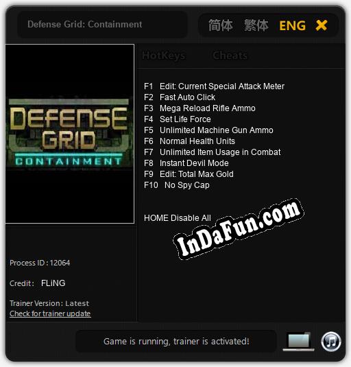 Defense Grid: Containment: Cheats, Trainer +10 [FLiNG]