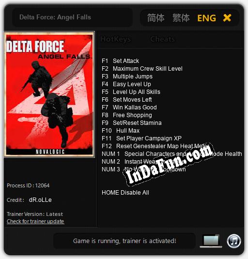 Delta Force: Angel Falls: TRAINER AND CHEATS (V1.0.21)