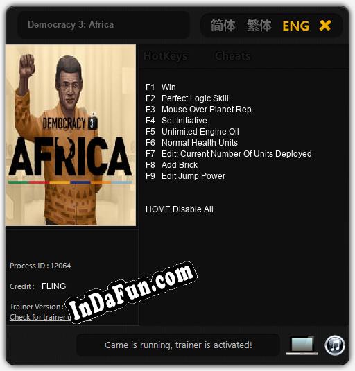 Democracy 3: Africa: Cheats, Trainer +9 [FLiNG]