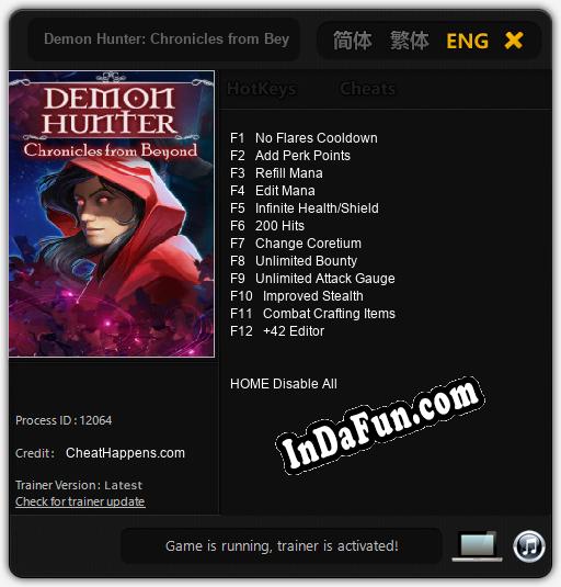 Demon Hunter: Chronicles from Beyond: Cheats, Trainer +12 [CheatHappens.com]