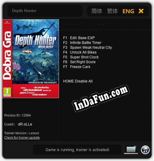 Depth Hunter: Cheats, Trainer +7 [dR.oLLe]