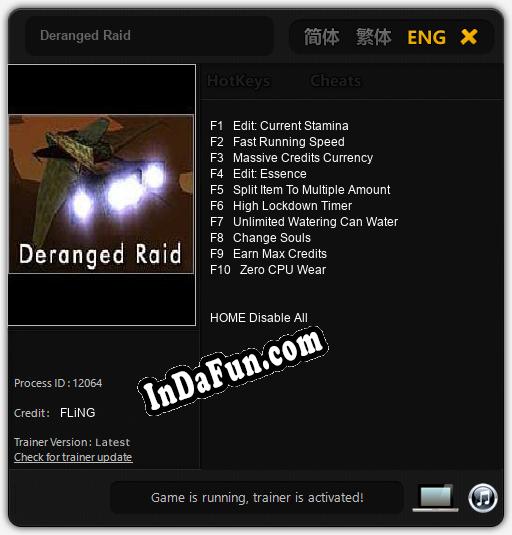 Deranged Raid: Trainer +10 [v1.1]