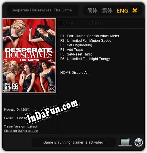 Desperate Housewives: The Game: TRAINER AND CHEATS (V1.0.84)