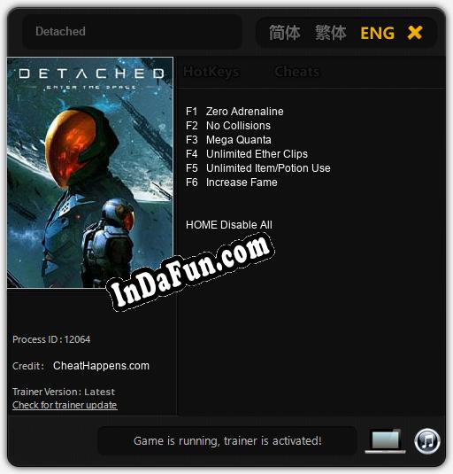 Detached: TRAINER AND CHEATS (V1.0.64)