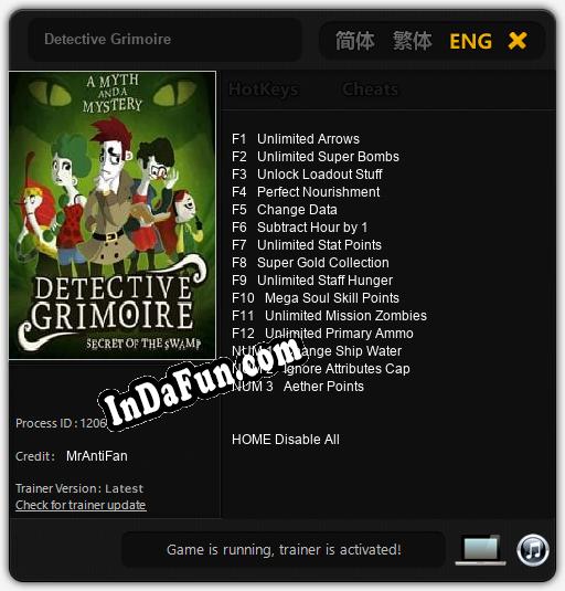 Detective Grimoire: TRAINER AND CHEATS (V1.0.94)