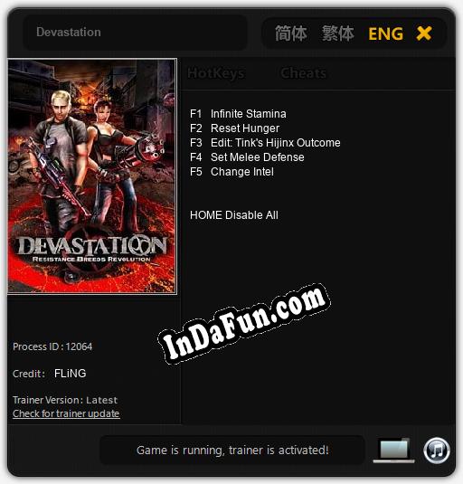 Devastation: Cheats, Trainer +5 [FLiNG]