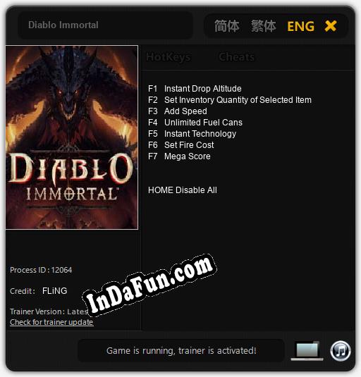 Diablo Immortal: Trainer +7 [v1.1]