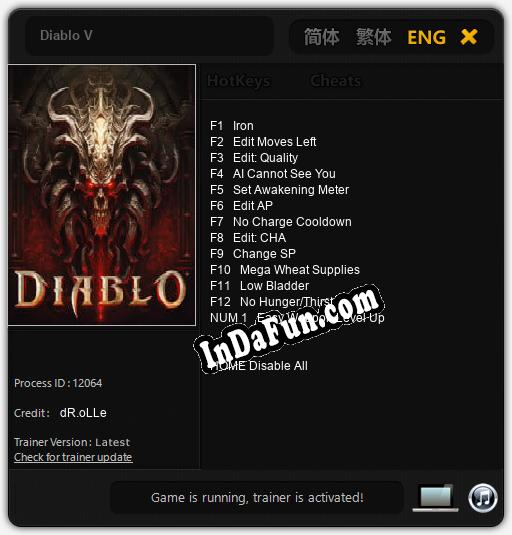 Diablo V: Trainer +13 [v1.5]