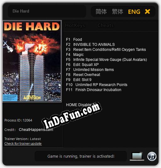 Die Hard: TRAINER AND CHEATS (V1.0.53)