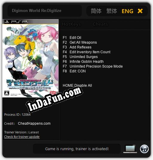 Digimon World Re:Digitize: TRAINER AND CHEATS (V1.0.37)