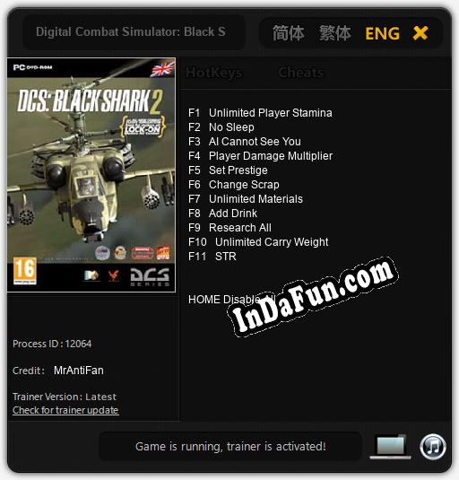 Digital Combat Simulator: Black Shark 2: TRAINER AND CHEATS (V1.0.49)