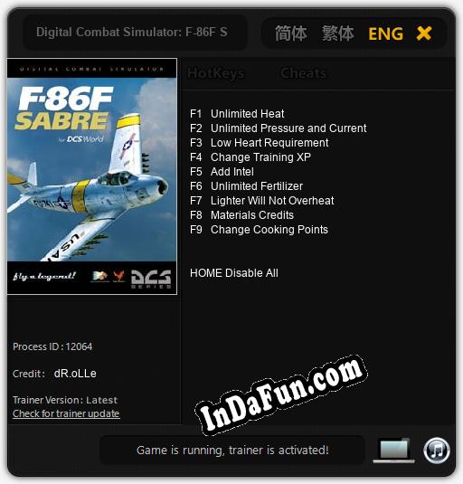 Digital Combat Simulator: F-86F Sabre: Trainer +9 [v1.9]