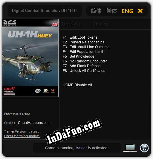 Digital Combat Simulator: UH-1H Huey: Trainer +8 [v1.4]