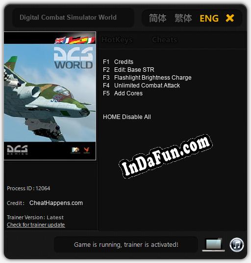 Trainer for Digital Combat Simulator World [v1.0.1]