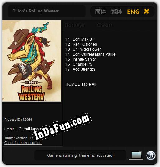 Trainer for Dillon’s Rolling Western [v1.0.2]