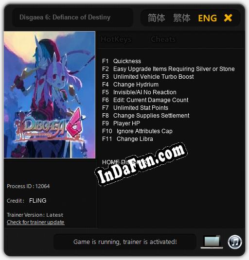 Disgaea 6: Defiance of Destiny: TRAINER AND CHEATS (V1.0.99)