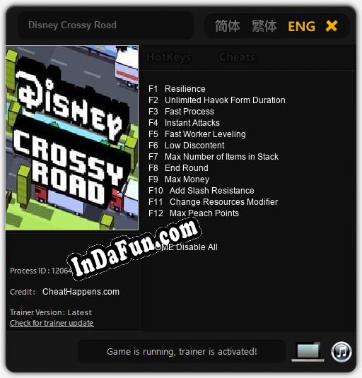 Disney Crossy Road: Trainer +12 [v1.9]