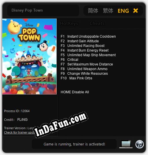 Trainer for Disney Pop Town [v1.0.3]