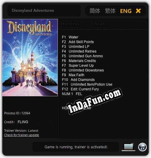 Trainer for Disneyland Adventures [v1.0.6]