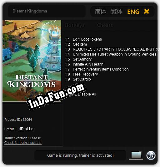 Distant Kingdoms: Trainer +9 [v1.9]