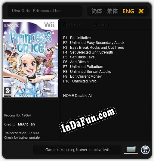 Diva Girls: Princess of Ice: Trainer +10 [v1.4]