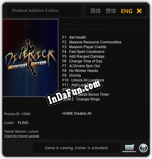 Divekick Addition Edition: Trainer +14 [v1.4]