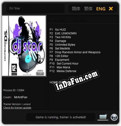 DJ Star: Cheats, Trainer +12 [MrAntiFan]