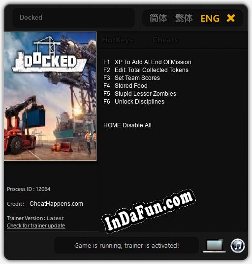 Docked: TRAINER AND CHEATS (V1.0.38)