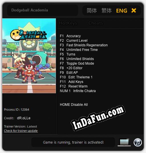 Dodgeball Academia: TRAINER AND CHEATS (V1.0.58)